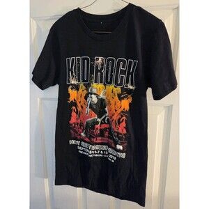 Adult Kid Rock Concert T-shirt Medium 2019 Black Short Sleeves New No Tag Tour